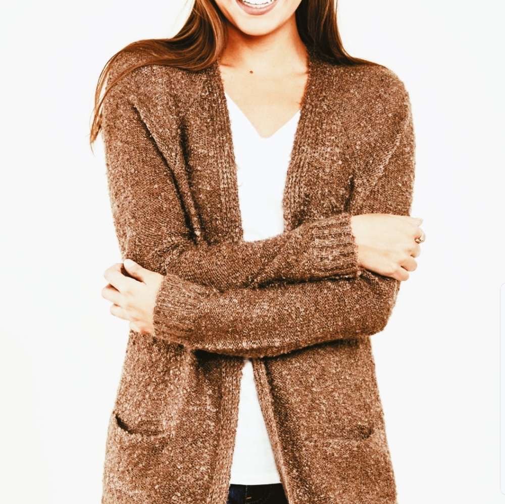Takeout brown cardigan